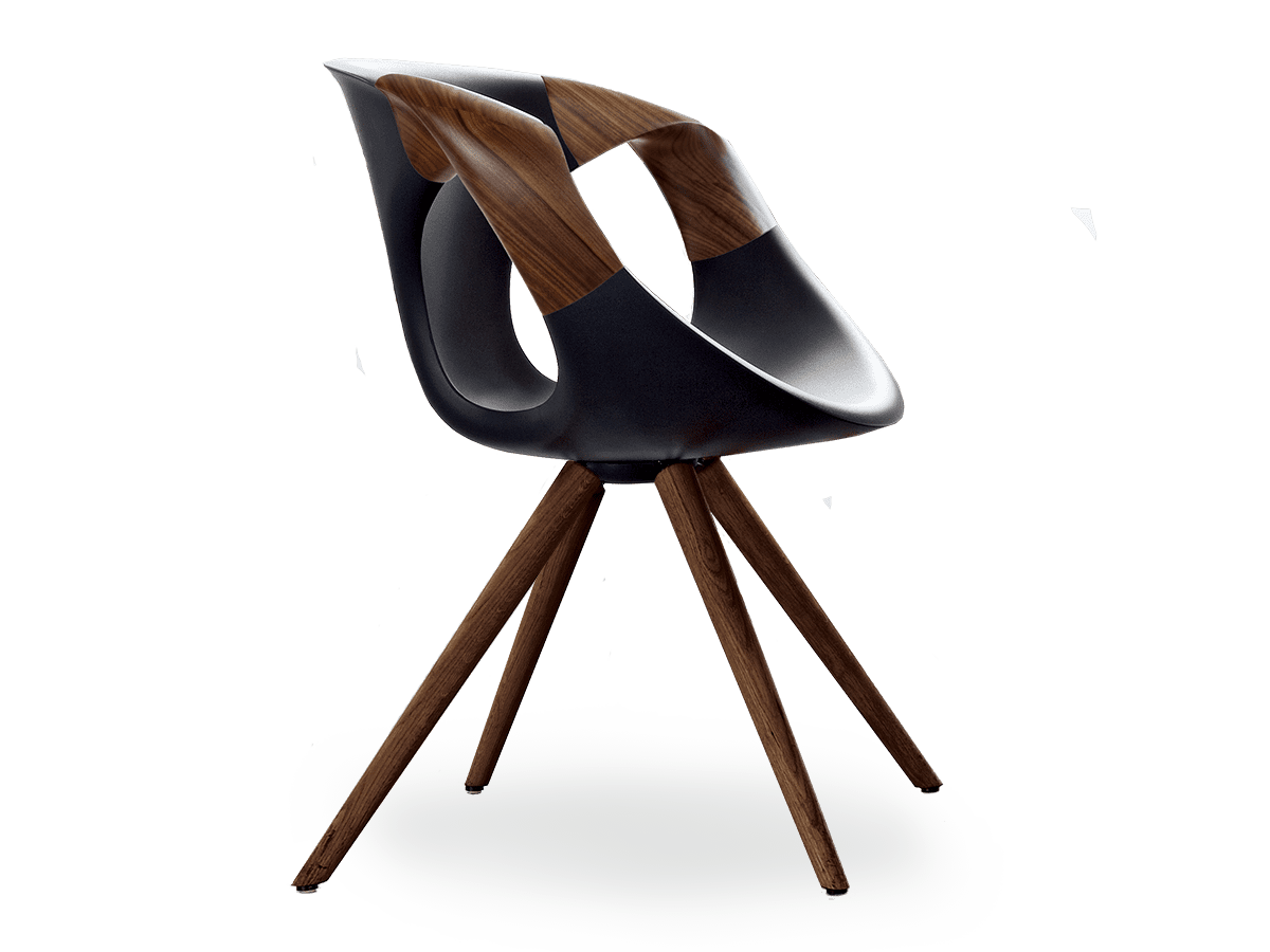 UP WOOD ARM CHAIR